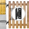 Insaga Heavy Duty Gate Hinges,2Pack High Strength Steel with E-Coating