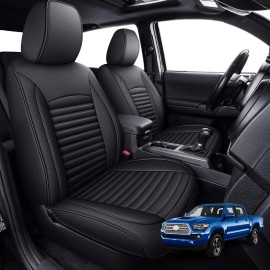 Unbranded Car 5 Seat Covers PU Leather Truck Seat Cushion Fit For Toyota Tacoma 2024-2025