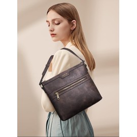 CHOLISS Large Crossbody Bags for Women, Medium Size Purses for Women with Vegan Leather, Dark Brown