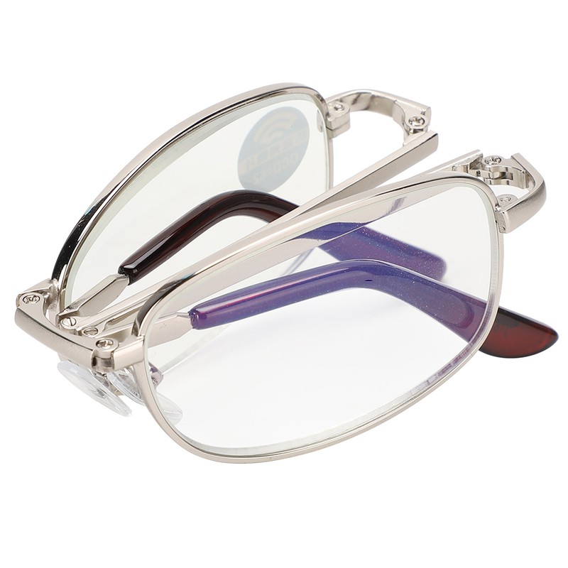 Folding Metal Anti Blue Rays Presbyopic Glasses Visual Fatigue Relief