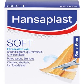 Hansaplast Soft Plaster 5m x 6cm (Pack of 1 Roll)