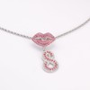 Initial S Necklace Bubble Letter Necklace for Men /Women 14k