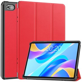 Gylint Case for TECLAST M40 Plus 2022 /P30S 10.1 inch Tablet, Folding Folio Ultra-Thin PU Leather Stand Case Cover for Teclast M40 Plus / P40HD / P30S 2022 Released Red