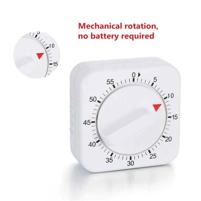 60 Minutes Mechanical Timer Clock Kitchen Cooking Timer Clock With