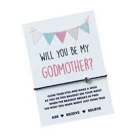 Godmother gift | Godmother wish bracelet | Gift for Godmother | Will you be my Godmother? | Godmother proposal
