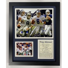 Legends Never Die Troy Aikman Framed Photo Collage, 11x14-Inch (11567U)