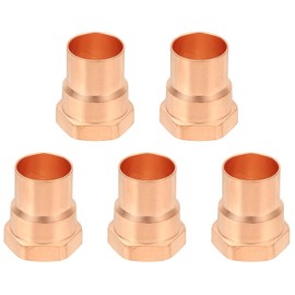 PATIKIL 3/4" Female Adapter Fitting with C X F Connections, 10 Pcs Copper Pipe Fittings with Sweat Solder X FNPT Connection Threaded Tubing Connector for Residential, Commercial
