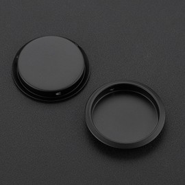 Ravinte 4 Pack Closet Door Finger Pull 2-1/8", Sliding Closet Door Hardware Easy Snap-in Installation, No Nails Needed