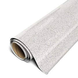 Siser Sparkle HTV 12"x5yd Roll - Smooth Glitter Heat Transfer Vinyl (Snowstorm White)