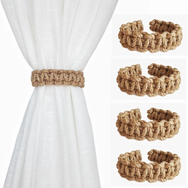 Braided Curtain Tiebacks,Curtain Straps Tying Ropes, Woven Curtain Straps, Curtain
