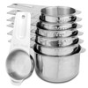 Set of 7 Heavy Duty Measuring Cups, 18/8 Stainless Steel