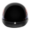 VCAN Cruiser Half Face Motorcycle Helmet with Drop-Down Sun Visor,