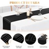 12 Pack Black Table Runner 12×72 Inch Long Table Runner
