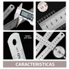 Regla de Metal Acero Inoxidable Graduada 12 Pulgadas 30 Centimetros