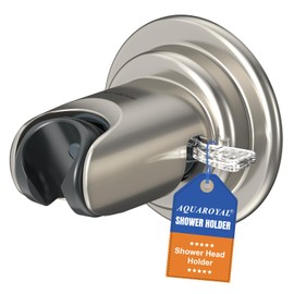 Suction Cup Handheld Shower Head Holder - Shower Head Holder Wall Mounted with Vacuum Power for Bathroom Tile/Glass(Nickel)