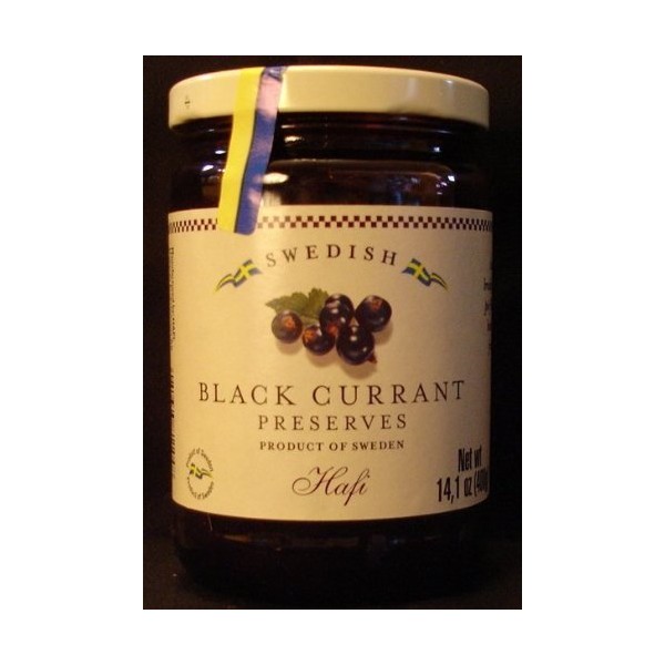 Hafi Black Currant Preserves 14.1 OZ Imported from Sweden