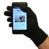 EDZ Merino Wool Touch Screen Gloves With Grips Black XL