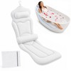 Cushioned Full Body Bathtub Pillow with Adjustable Lumbar Support,Fast Dry