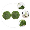 BIUDECO 2pcs Artificial Decor Artificial Mossy Balls Wedding Mossy Ball