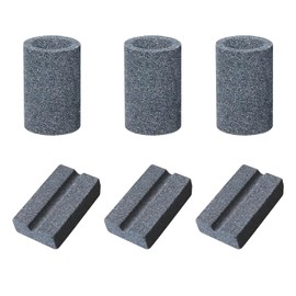 YGCQFH 6 PCS Dart Sharpener, 3 Round Dart Sharpening Sand Stones 3 V-Sharp Sharpening Stone for Metal Dart Tips, Portable Dart Tip Sharpener, Darts Burrs Darts Sharpener Tool Darts Stuff