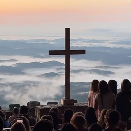 SENSE TO CREATE Sideways Cross Rings with 'Faith Over Fear' Quote inside for Women | Religious Inspiration Rings | Stainless Steel Adjustable Size 6-12 (1 PCS of Rose Gold Color)