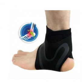 Ankle Support Brace Taping Socks Strap for Sports & Soccer Compression Support Left Foot (225-245mm) 2ea