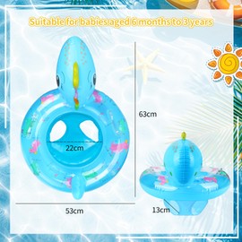 Baby Swimming Ring, Swimming Seat Children's Pool, Swimming Aid Toy, Swimming Ring for Children, Inflatable Swimming Seat Baby for 6 Months to 3 Years (C)