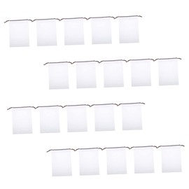 Healeved 40pcs Drawstring Pouch Bag for Eyelash and Cosmetic Storage Practical Travel Organizer for Toiletries and Makeup Frosted Design