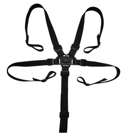 QOCUILC High Chair Safety Belt, 5-Point Harness for Babies, Adjustable and Durable, Replacement Safety Belt for High Chair, Pushchair & Pram, Multifunctional and Comfortable, 25 cm Long Straps