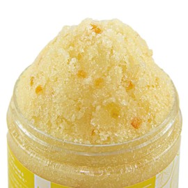 Mojo Spa Lemon Lust Face and Body Scrub | Lemon Citrus Scent | Moisturizing Sugar Based Exfoliator | 10 oz