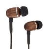 Onyx Genuine Wood Wired in-Ear Headphones with Sound Isolation and