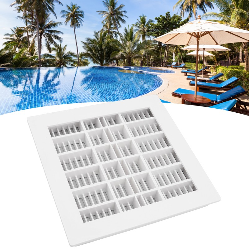 SP‑1031 Pool Main Drain 25.3x25.3cm Replacement Pool Square Main Drain
