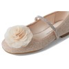 Nina Girls Jory (Little Big Kid) Ballet Flat W/Flower, Natural