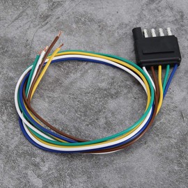 5 Pin Flat Plug 5 Way Flat Trailer Wire Harness Connector for Superior Trailer Installation