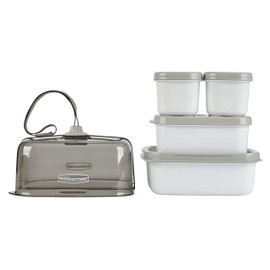 Rubbermaid Fasten + Go Sandwich Kit, Smoke Gray, 3-Piece Set