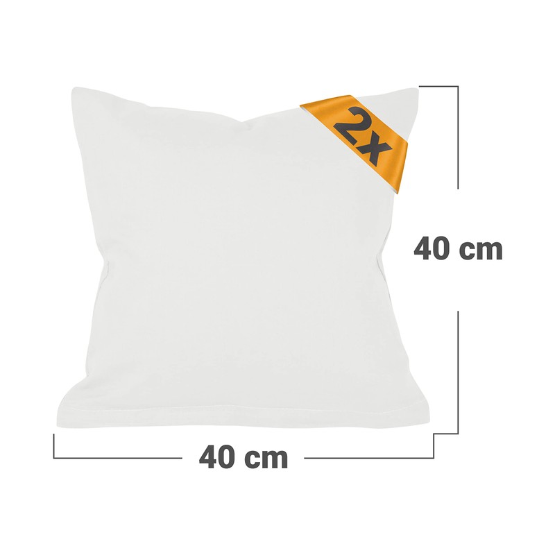 npluseins Double Pack Cotton Cushion Covers Modern Home Decoration in
