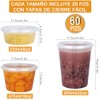 JEECOLI Juego de 60 Tuppers para Comida con Tapas Herméticas