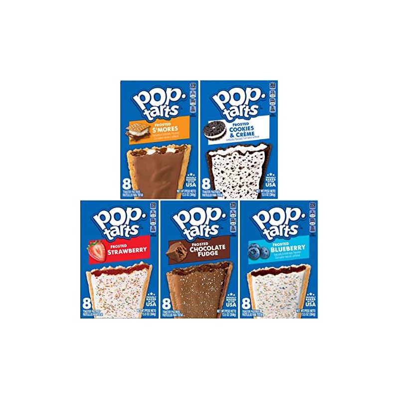 Kellogg's Pop, Tarts 5 great flavors