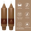 5 Inch Short Taper Candles Handmade Unscented Smokeless Set of