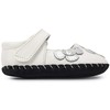 Pediped Baby Girls Mary-jane-flats, White/Silver, X-Small Infant US