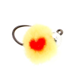 The Fly Fishing Place Tungsten Bead Barbless Euro Jig Oregon Cheese Egg Czech Nymph Flies, Size 14, 6-Pack