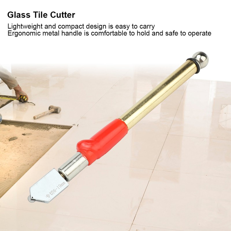 1Pc Metal Handle Roller Glass Push Knife Tile Cutter Mirror