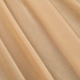 Fabric Power Mesh Stretch Mesh Fabric Nylon Spandex 60 Inch Wide Pre-Cut by Yard Lightweight (Taupe, 2 Yard pre Cut)