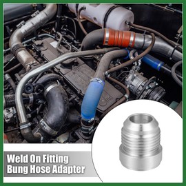 Motoforti 4pcs Car 12AN Male Weld on Fitting Bung Hose Adapter Fuel Oil Long-lasting