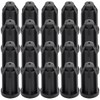 Wolfride 20Pcs Plastic Caster Socket Sleeve Round Inserts Black Chair