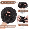MORICA 1PCS Messy Hair Bun Hair Scrunchies Extension Curly Wavy