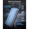 Callsun N-Type 120W Bifacial Solar Panel 16BB 12V, 25% High-Efficiency,