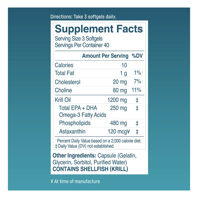 Pure Kori Pure Antarctic Krill Oil Multi Benefit Omega-3 Mini