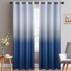 Yakamok Blue Ombre Curtains Light Blocking Gradient Color Drapes Room