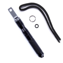 Fire Starter Kit with Lanyard - Ferrocerium - (Tactical Black) - for Camping, Hunting, Fishing, Power Outages, Survival, Safety
